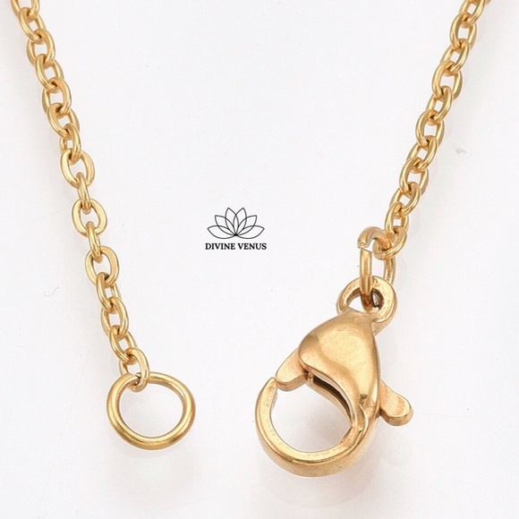 Lotus Flower Necklace | Stainless Steel - Picture 6 of 7